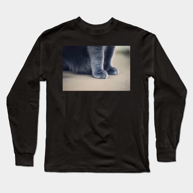 Cat Paws Long Sleeve T-Shirt by Kelly Louise Art